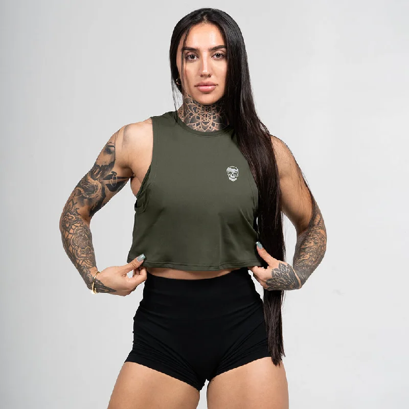Breathable, Moisture-Wicking, And Budget-Friendly Women's Performance Tank - OD Green Breathable, Moisture-Wicking, And Budget-Friendly Women's Performance Tank - OD Green