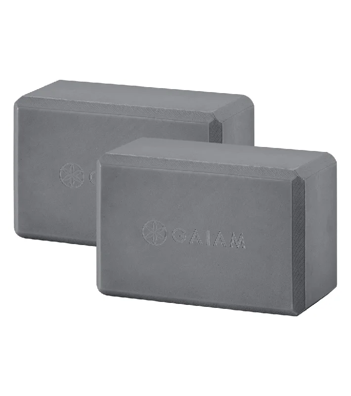The Perfect Fit For Your Yoga Journey, Now On Sale Gaiam 2 Pack Yoga Blocks Grey