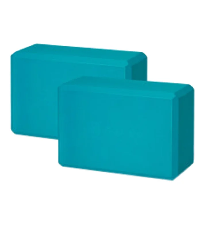 Affordable Luxury For Every Yoga Session Gaiam 2 Pack Yoga Blocks Vivid Blue