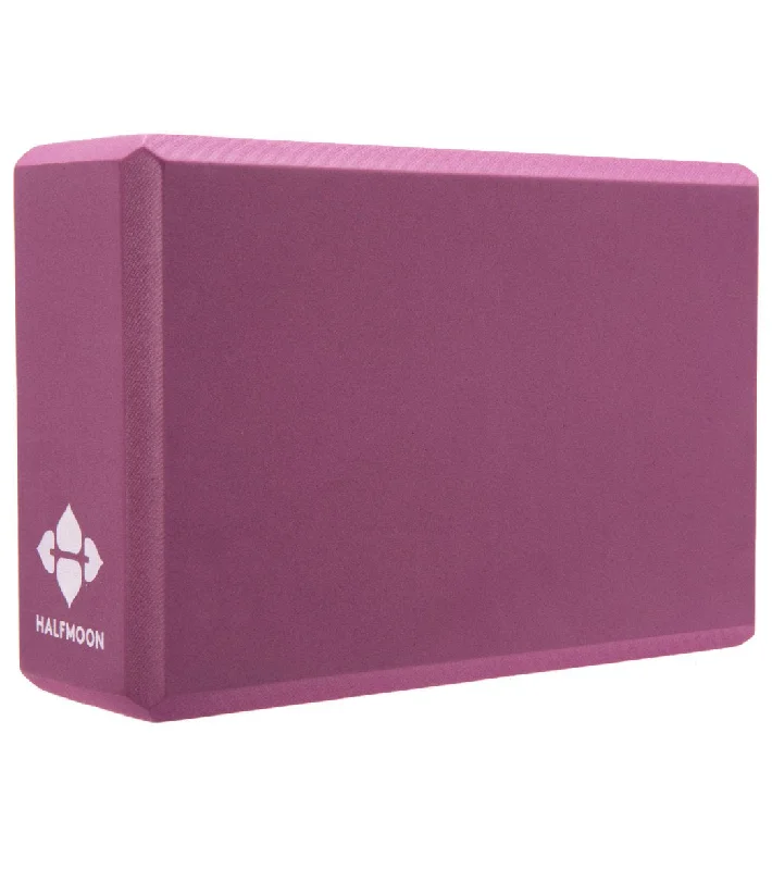 Your Go-To Yoga Essentials Now At Lower Prices Halfmoon 3" Foam Yoga Block Berry