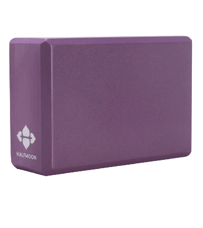 Find Your Flow With Our Yoga Sale Halfmoon 3" Foam Yoga Block Plum