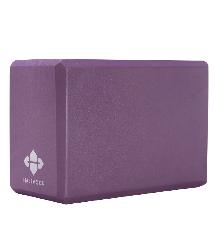 Feel The Difference With Premium Yoga Gear Deals Halfmoon 4" Foam Yoga Block Plum