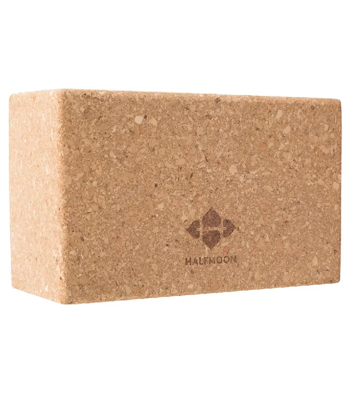 Upgrade Your Practice With Discounted Yoga Props Halfmoon Cork Yoga Block 3.5 Inch