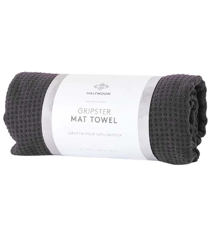 Halfmoon Gripster Yoga Towel Charcoal