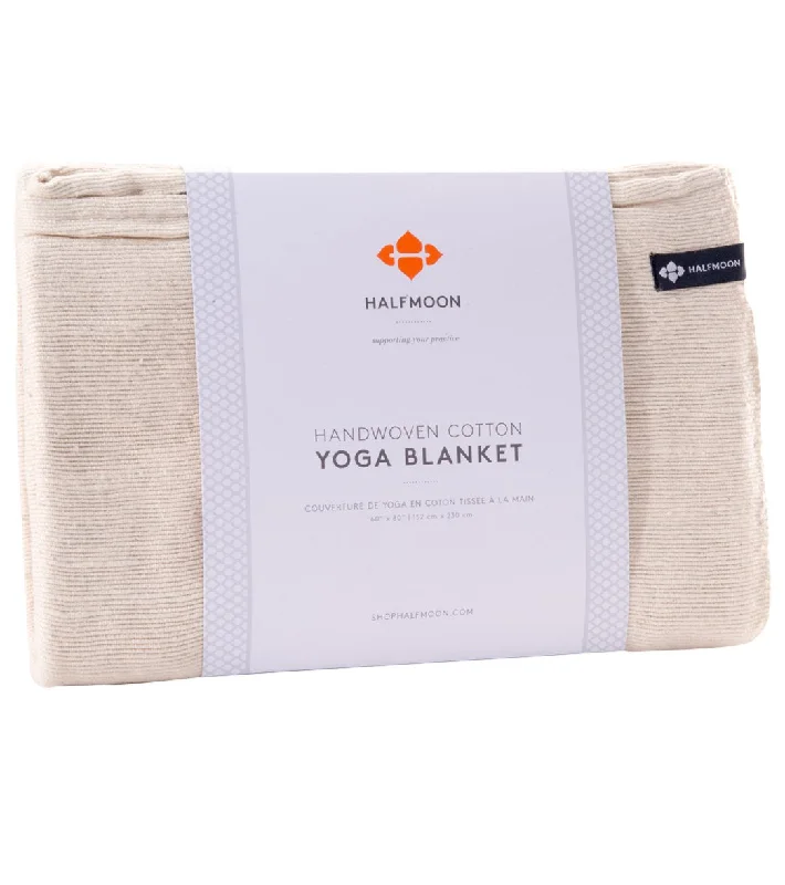Stretch Your Budget With Our Yoga Sale Halfmoon India Cotton Blanket Natural