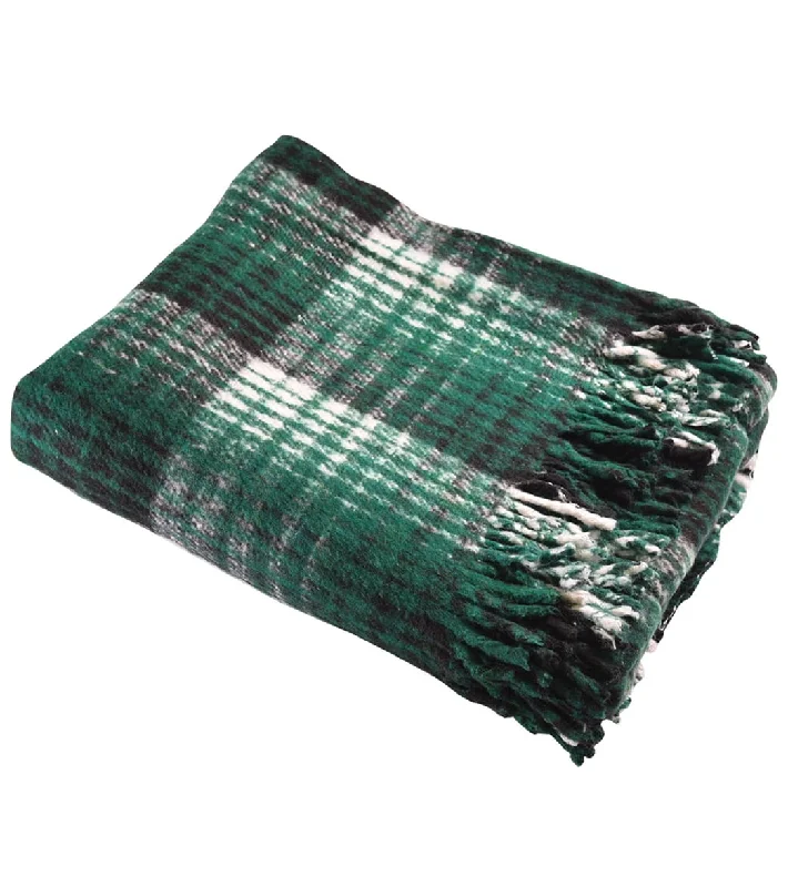 Serenity Starts With Savings On Yoga Accessories Hugger Mugger Recycled Plaid Blanket Green Serenity Starts With Savings On Yoga Accessories Hugger Mugger Recycled Plaid Blanket Green