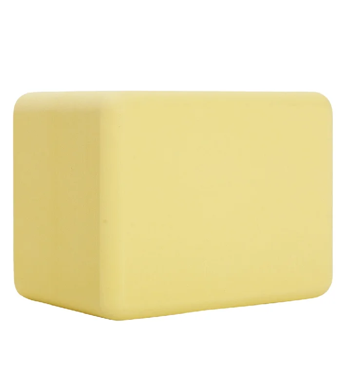The Perfect Support For Every Pose At Special Prices Manduka Recycled Foam Mini Yoga Block Lemon The Perfect Support For Every Pose At Special Prices Manduka Recycled Foam Mini Yoga Block Lemon