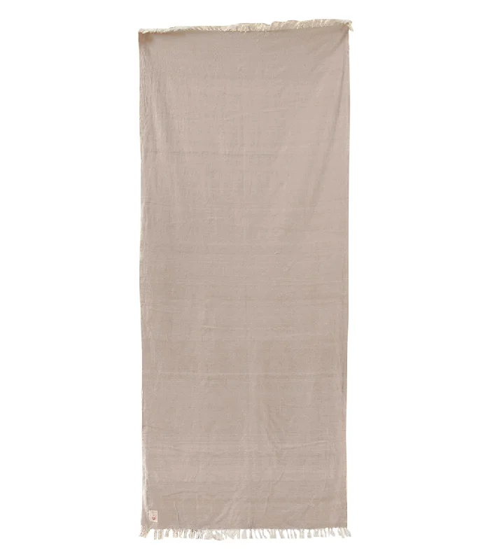 Oko Living Naturally Dyed Herbal Yoga Mat Towel Clay