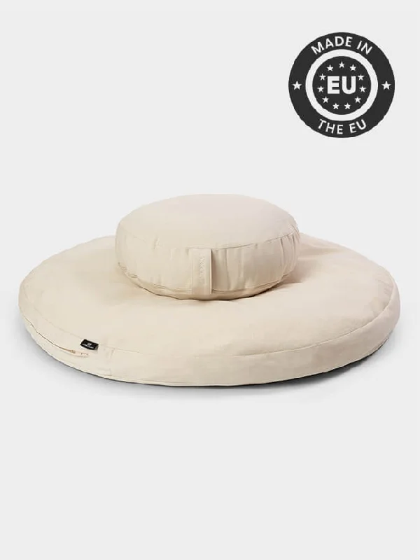 Find Balance With Our Yoga Discounts Yoga Studio EU Round Organic Zabuton Meditation Cushion Kit - Zafu