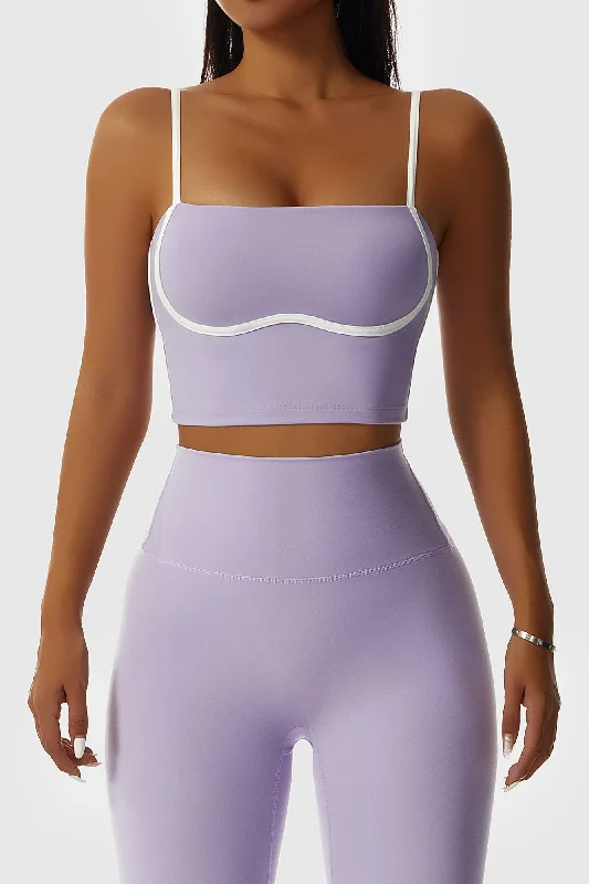Your Yoga Wardrobe, Upgraded For Less Contrast Trim Streamlined Bra Tank