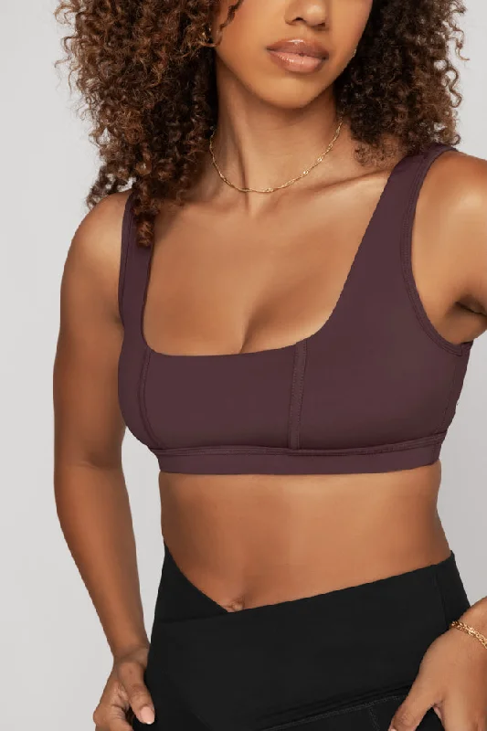 Soft, Supportive Yoga Wear At Unbeatable Savings Corset Bra - Moody Mauve