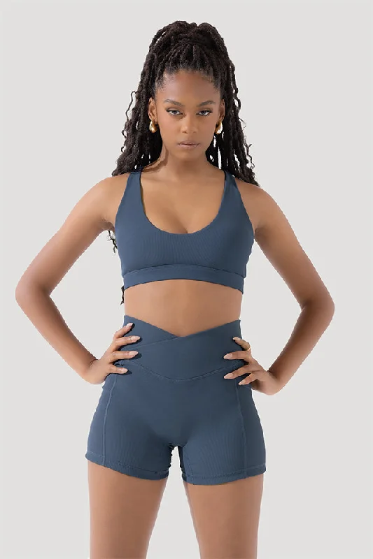 The Perfect Blend Of Comfort And Savings Deep Darling Bra (Ribbed) - Deep Navy
