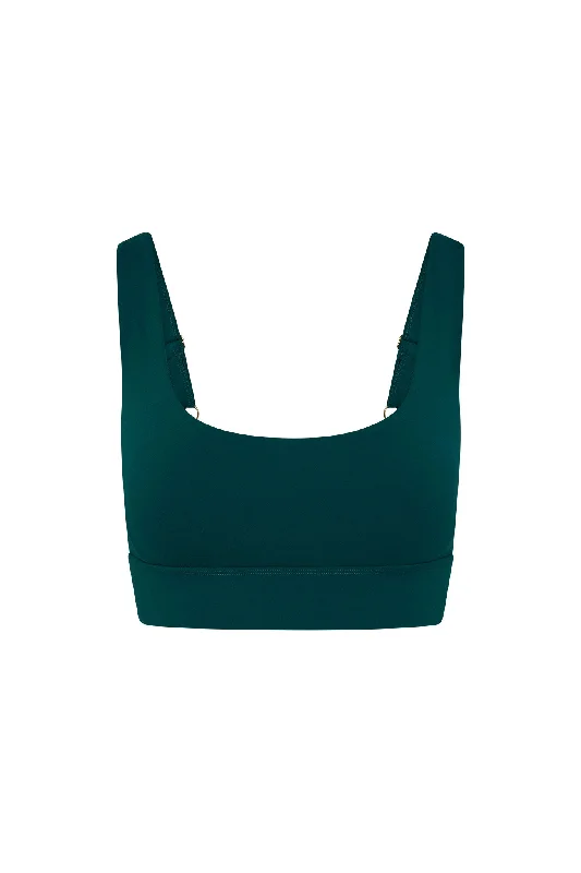 Lightweight, Breathable Yoga Wear At Special Prices Denali “The Devin Bra” - Evergreen