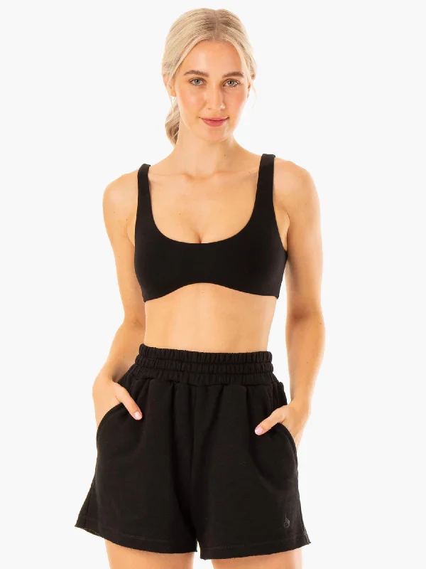 The Best Yoga Clothing At The Best Prices Elevate Lounge Bra - Black