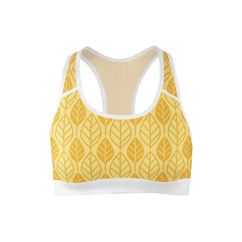 Golden Leaf Sports Bra