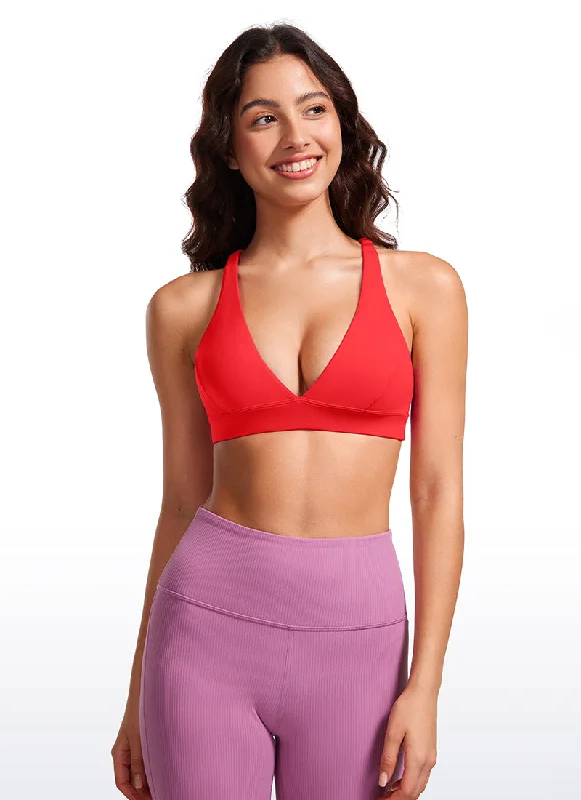 Move With Confidence In Discounted Yoga Outfits Butterluxe Deep V Neck Thin Strap Criss Cross Bra Move With Confidence In Discounted Yoga Outfits Butterluxe Deep V Neck Thin Strap Criss Cross Bra