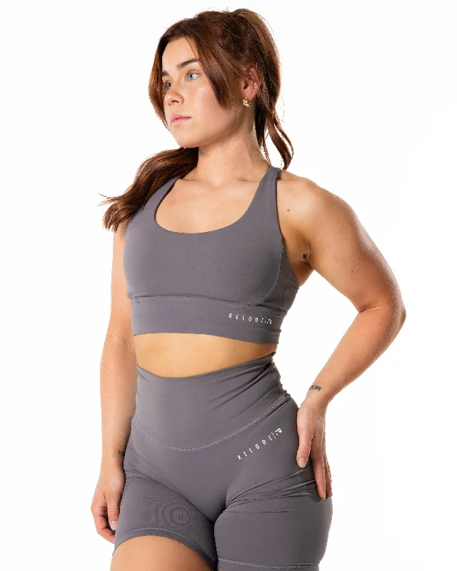 Find Balance In Stylish And Affordable Yoga Wear Mercy Top - Grey