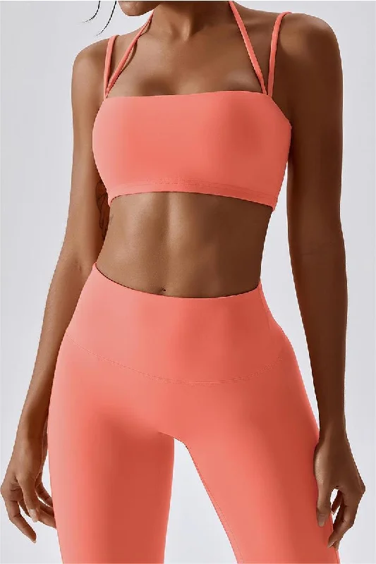 Multi-Straps Halter Sports Bra