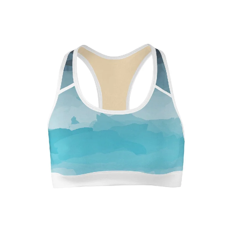 Nautical Storm Sports Bra