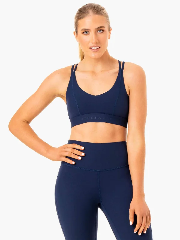 Embrace Comfort With Yoga Wear On Sale NKD Align Sports Bra - Navy