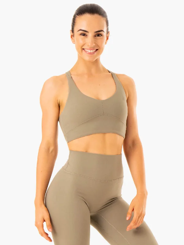 Your Yoga Essentials, Now At Lower Prices NKD Refine Sports Bra - Khaki