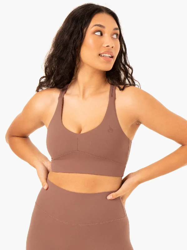 The Perfect Blend Of Comfort And Savings NKD Refine Sports Bra - Mocha