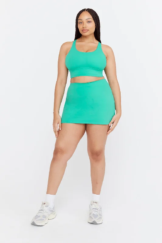 Performance Meets Savings In Our Yoga Wear Sale SKINLUXE LONGLINE TANK SPORTS BRA - ALOE GREEN Performance Meets Savings In Our Yoga Wear Sale SKINLUXE LONGLINE TANK SPORTS BRA - ALOE GREEN