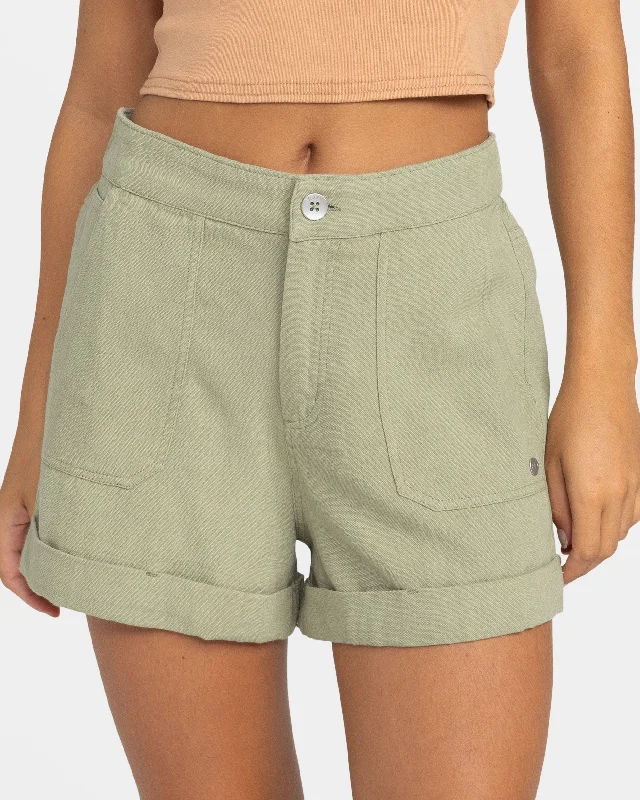 Your Yoga Essentials, Now At Lower Prices Alta Casual Shorts - Oil Green