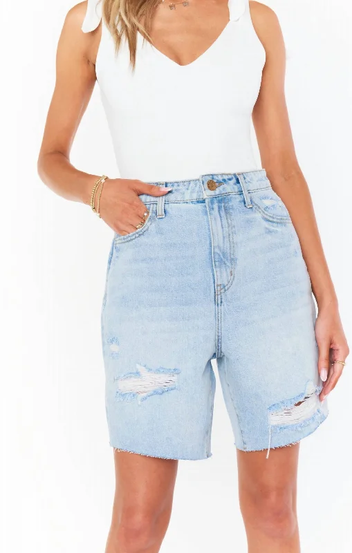 Namaste And Save On Yoga Apparel Brentwood Short In Light Vintage Blue