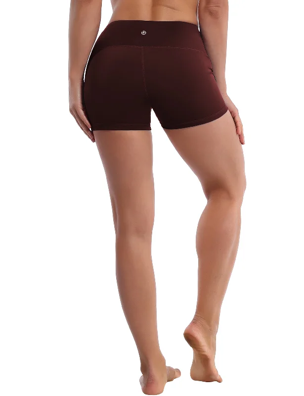 Performance Meets Savings In Our Yoga Wear Sale 2.5" Yoga Shorts mahoganymaroon