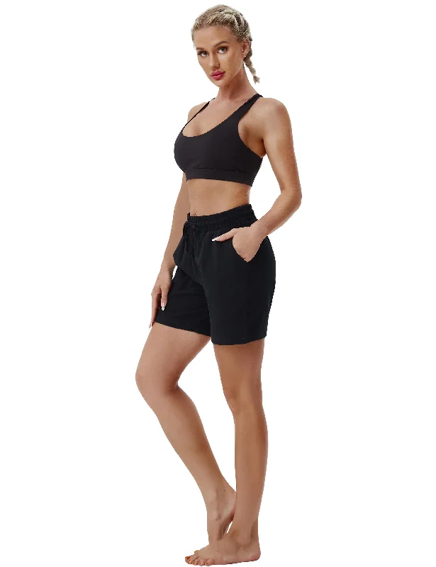 Soft, Supportive Yoga Wear At Unbeatable Savings 5" Joggers Shorts black