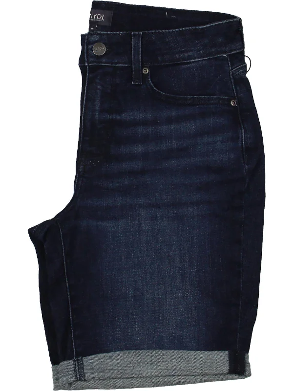 Stretch, Move, And Save On Yoga Clothing Ella Womens Cuffed High Rise Bermuda Shorts Stretch, Move, And Save On Yoga Clothing Ella Womens Cuffed High Rise Bermuda Shorts