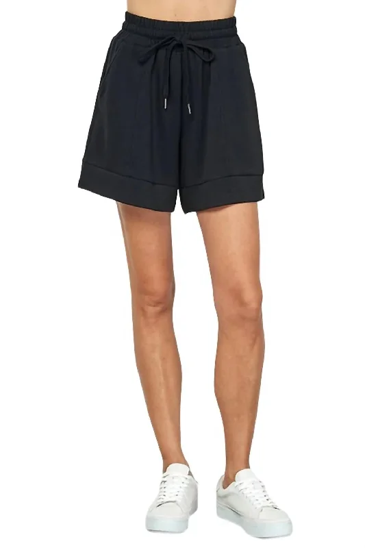 The Perfect Fit At The Perfect Price Elle Soft Lounge Shorts In Black