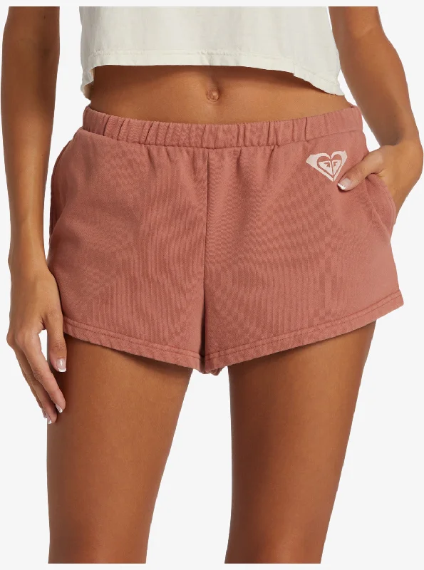 Unmissable Deals On Flexible Yoga Apparel Lineup Fleece Sweat Shorts - Cedar Wood