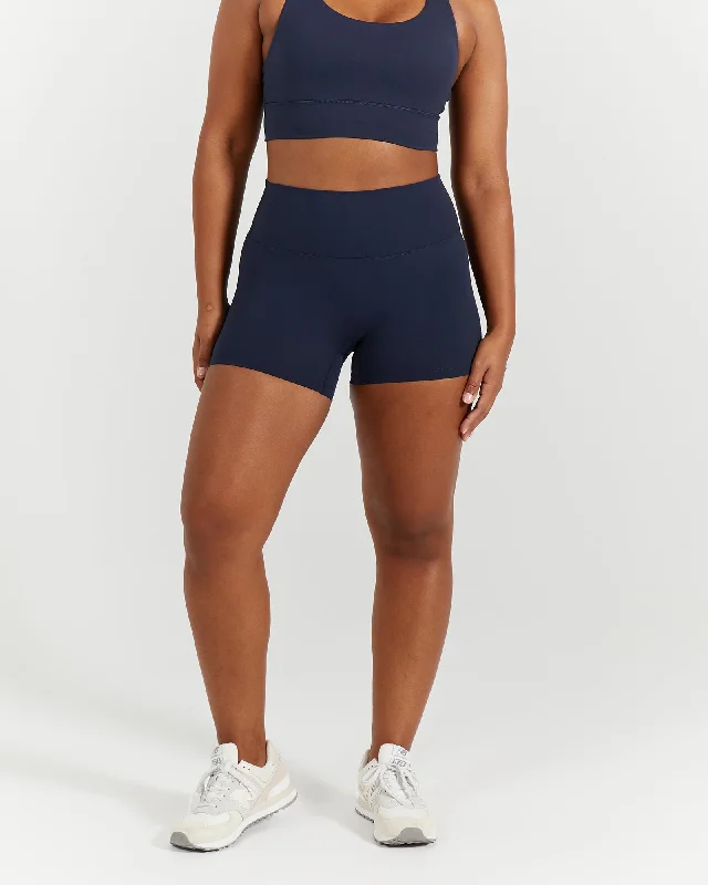 The Best Styles At The Best Prices LUXE MINI SHORTS - DEEP NAVY