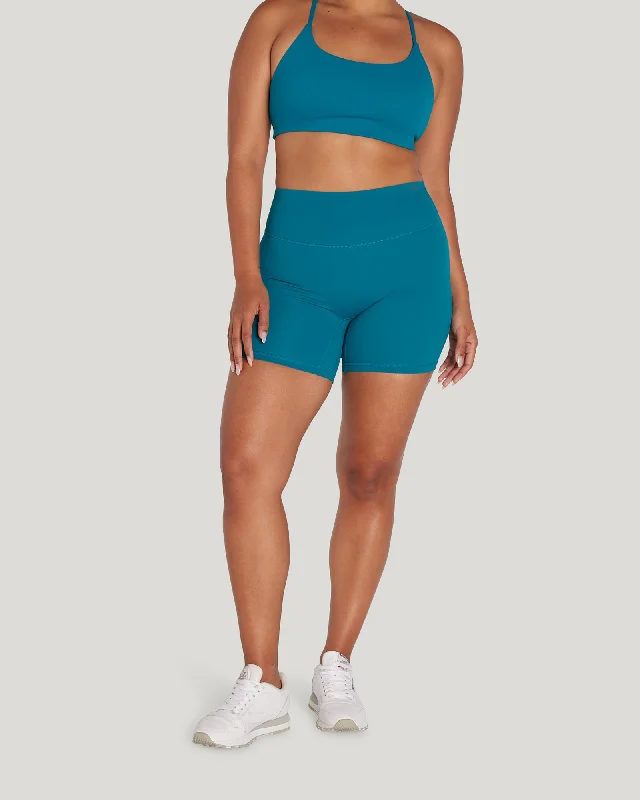 Stretch In Style With Budget-Friendly Yoga Wear MOTION SHORTS 6" - LAGOON