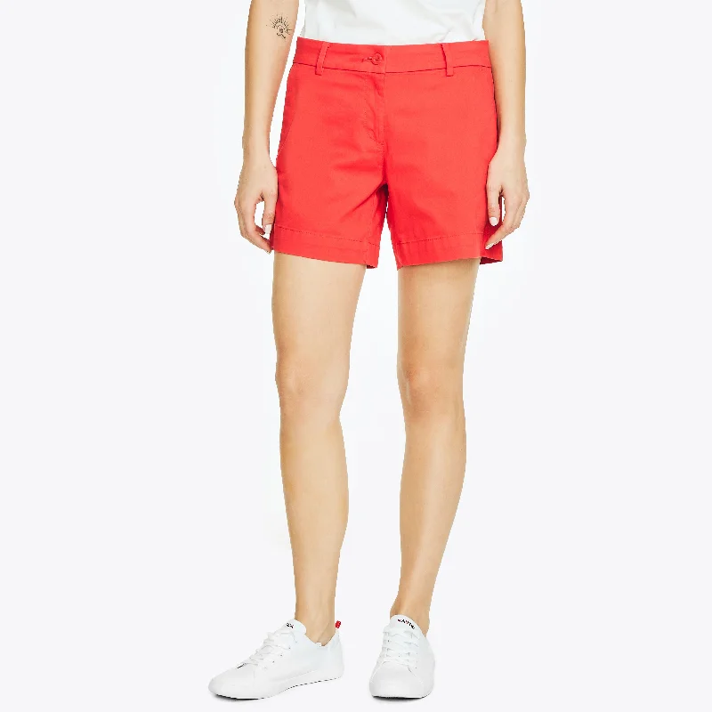 Upgrade Your Yoga Wardrobe For Less Nautica Womens 6" Stretch-Twill Short