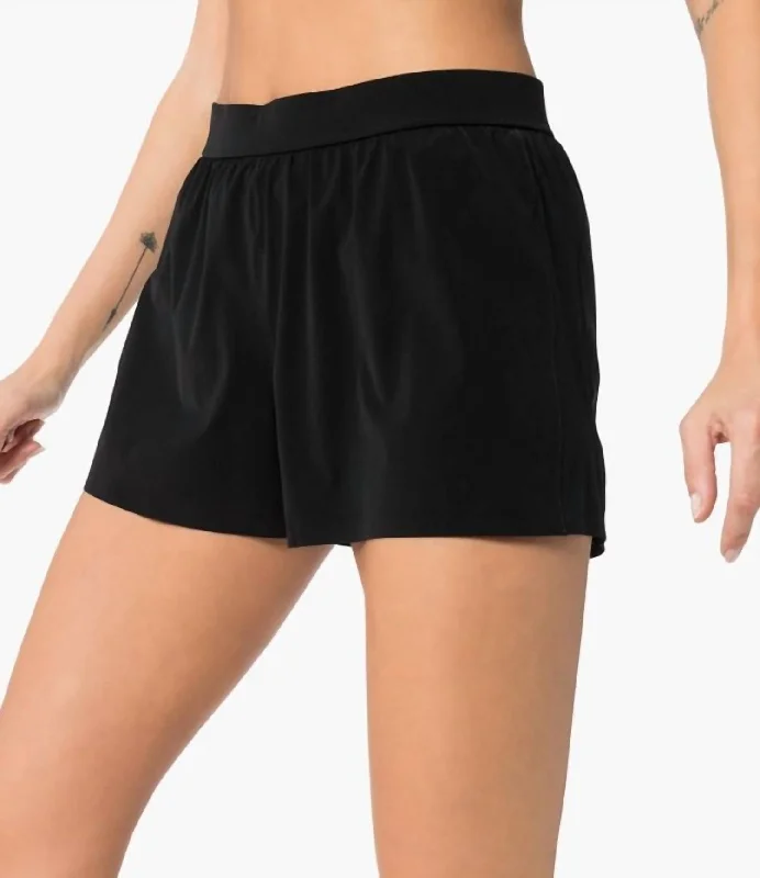 Flexibility Meets Affordability In Our Yoga Wear Sale Run Shorts In Black