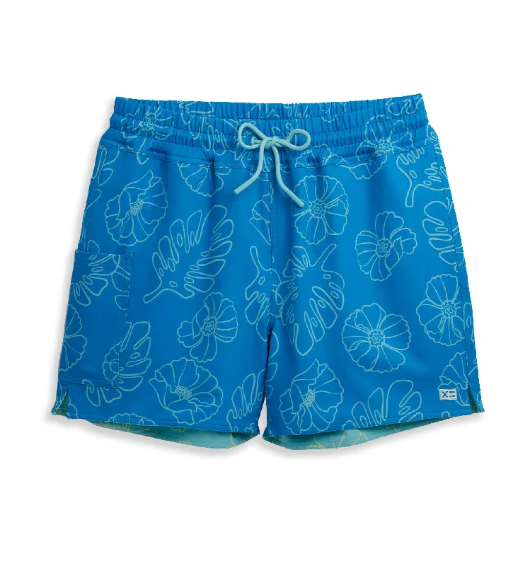 Stretch, Move, And Save On Yoga Clothing Swim 5" Reversible Board Short - Keep Palm