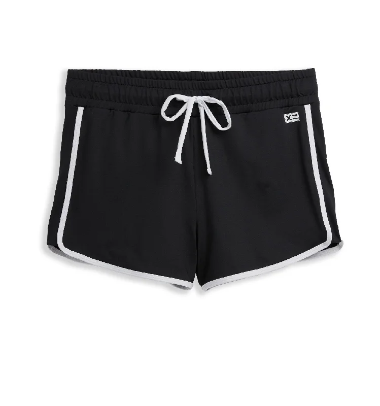 Flow In Comfort With Stylish Discounts Swim High Waisted Boy Short - Black Novelty