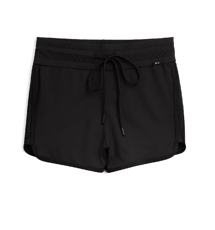 Soft, Supportive Yoga Wear At Unbeatable Savings Swim High Waisted Boy Short - Black Soft, Supportive Yoga Wear At Unbeatable Savings Swim High Waisted Boy Short - Black
