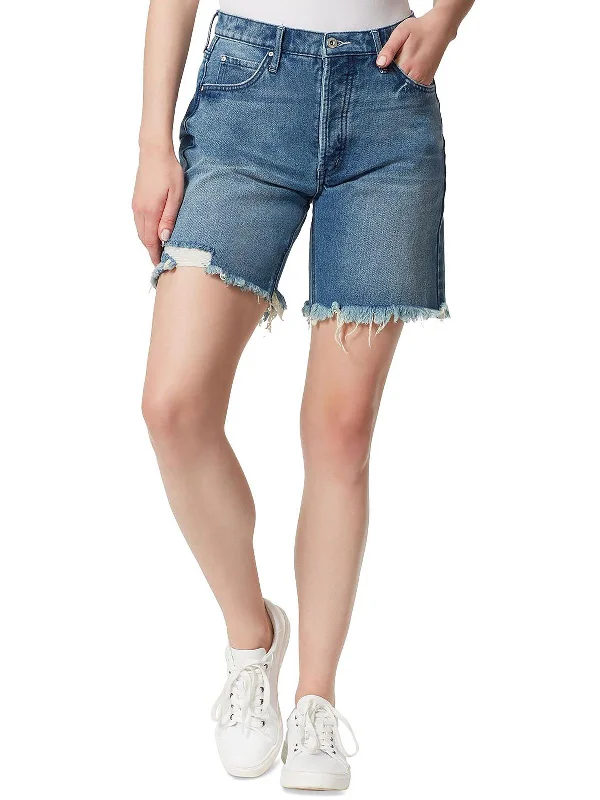 Your Practice Deserves The Best—At Better Prices Womens Faded Low-Rise Denim Shorts