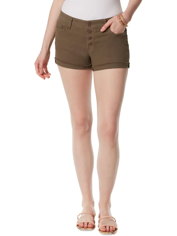 The Best Yoga Wear At The Best Prices Womens Frayed Hem Short Denim Shorts