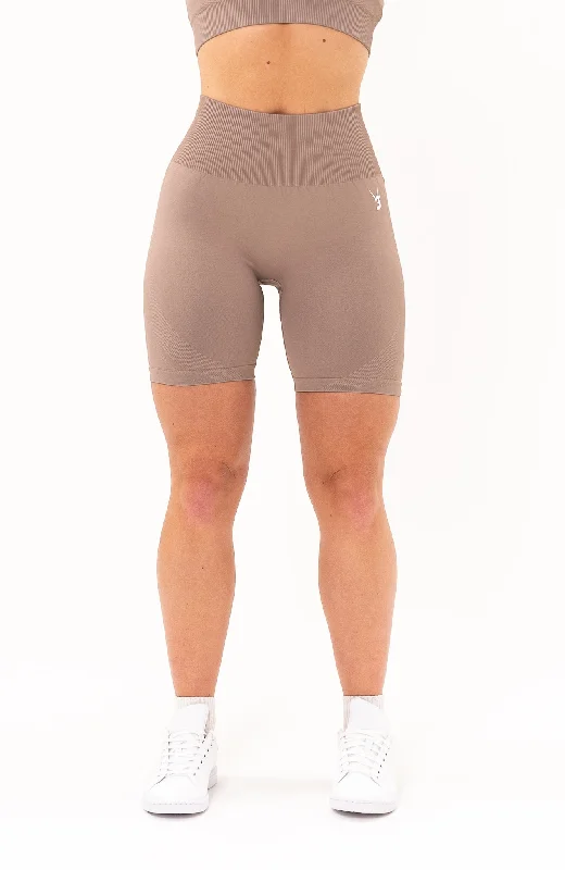Elevate Your Style And Practice For Less Unlimited Seamless Shorts - Fawn