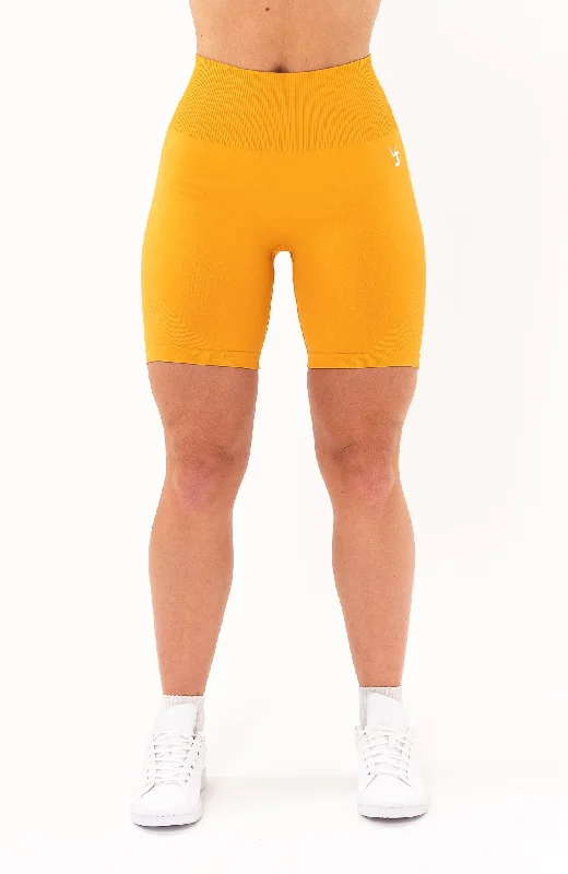 Upgrade Your Yoga Wardrobe For Less Unlimited Seamless Shorts - Orange