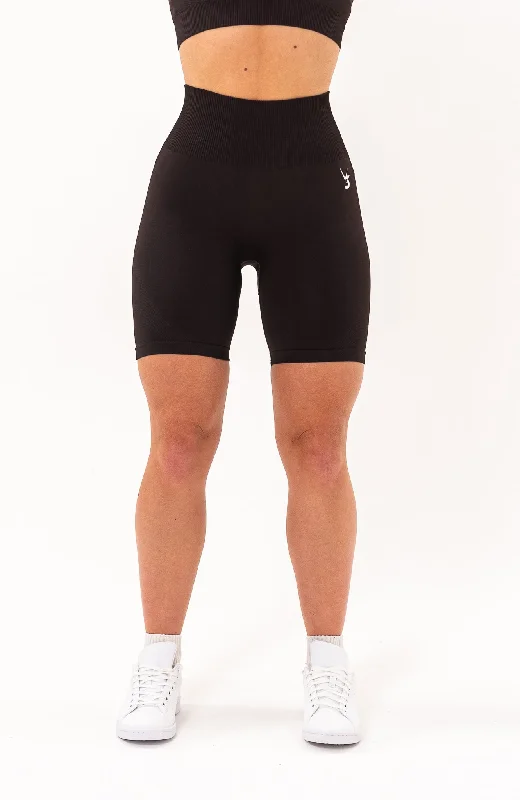 Breathable, Moisture-Wicking, And Budget-Friendly Unlimited Seamless Shorts - Walnut Brown