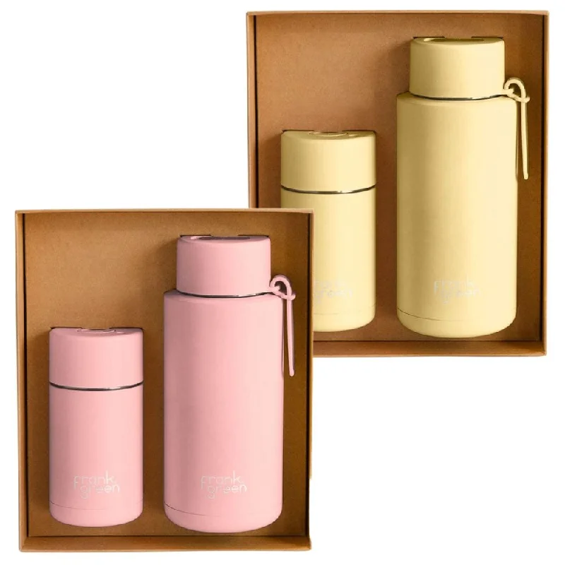 Support Your Flow With Discounted Yoga Equipment Frank Green Large Gift Set 12oz Cup & 34oz Bottle Support Your Flow With Discounted Yoga Equipment Frank Green Large Gift Set 12oz Cup & 34oz Bottle